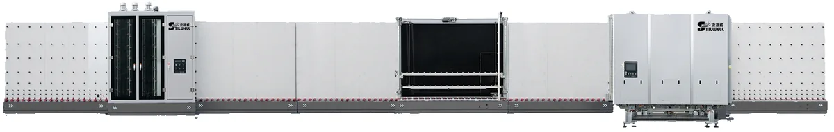 High-end gas-filled insulating glass production line