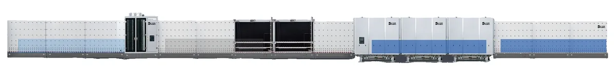 Super-large insulating glass production line